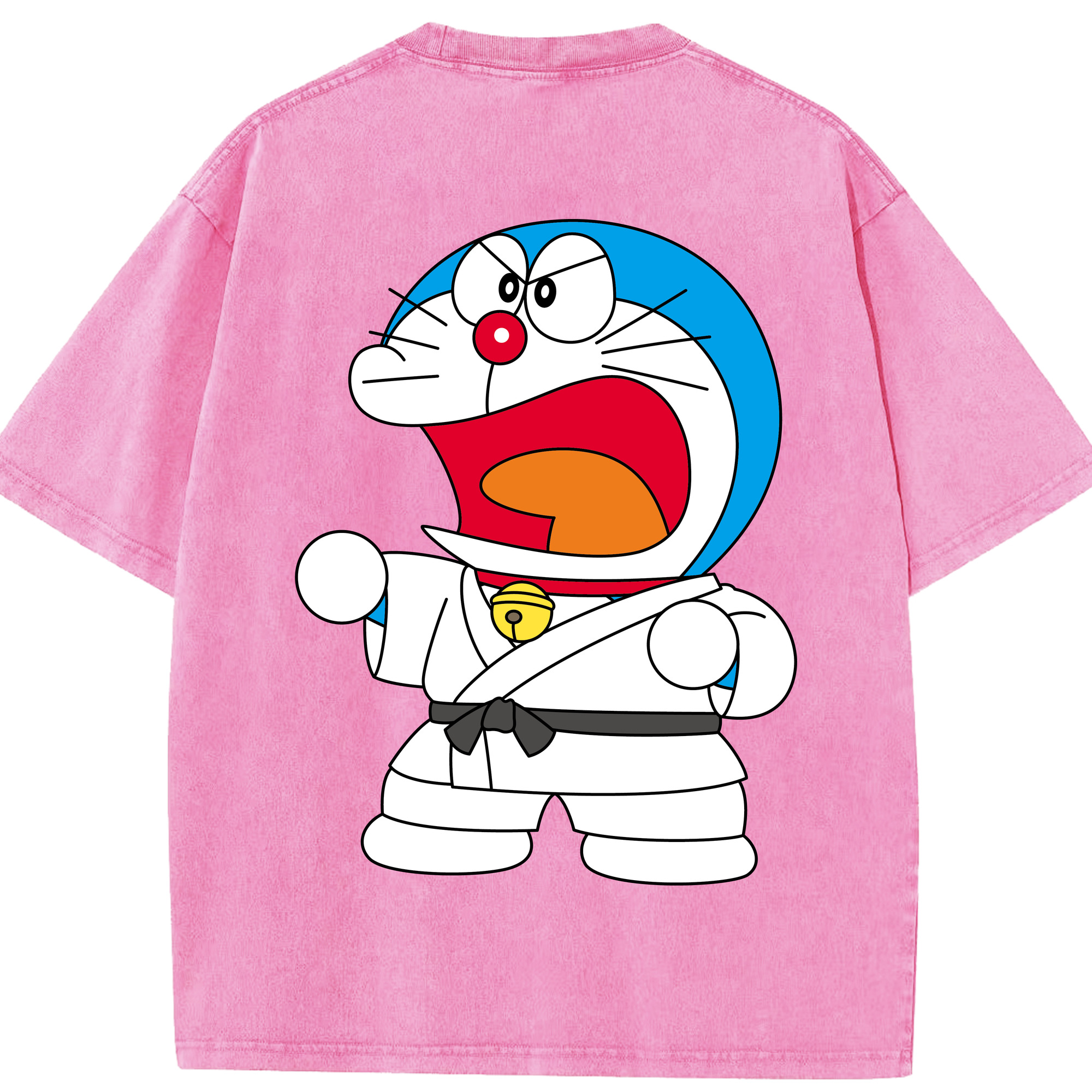 （画像用） ドラえもん Doraemon 綿100% ヴィンテージ風 半袖Tシャツ（背面プリント）